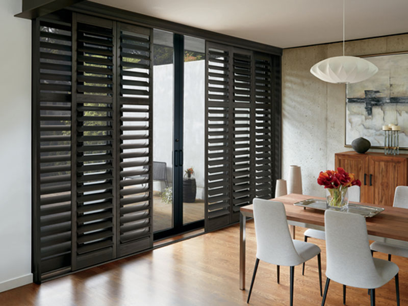 Dining Room With Shutters in Dallas, TX
