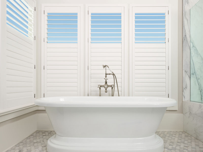 Bathroom With Shutters in Dallas, TX